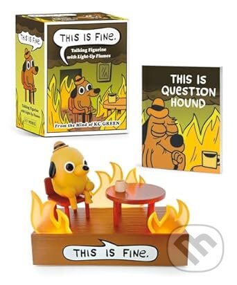 This Is Fine Talking Figurine (With Light and Sound!) - kniha z kategorie Dárky