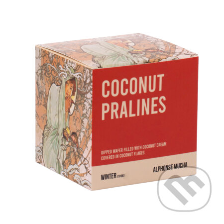 Kokosové pralinky Alfons Mucha – Winter, Presco Group, 2024