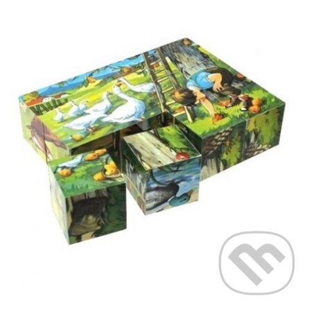 Drevené kocky na statku - hra z kategorie Stavebnice