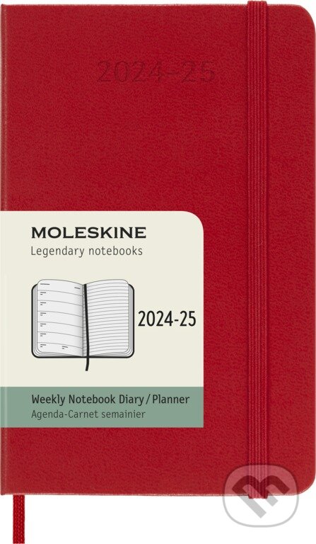 Moleskine – 18-mesačný plánovací diár 2024/2025 - červený, Moleskine, 2024