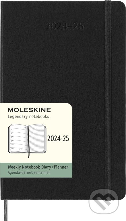 Moleskine – 18-mesačný plánovací diár 2024/2025 - čierny, Moleskine, 2024