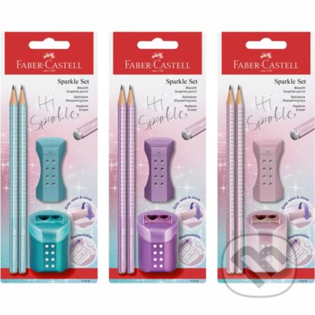 Grafitová ceruzka Sparkle - set metallic BL - Faber-Castell