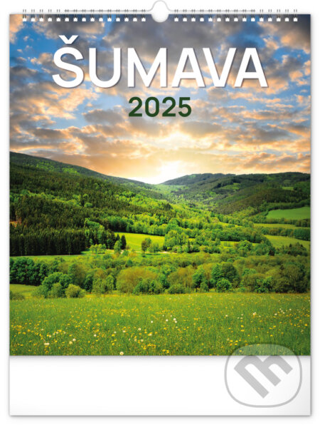Nástěnný kalendář Šumava 2025, Notique, 2024