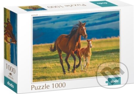 Výchova hříběte (1000 dílků) - puzzle z kategorie Zvířata
