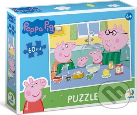 Prasátko Peppa Společné vaření (60 dílků) - puzzle z kategorie 15 - 60 dílků