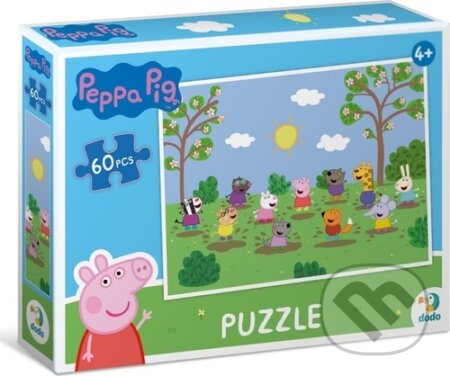 Prasátko Peppa Zábava na sluníčku (60 dílků) - puzzle z kategorie 15 - 60 dílků
