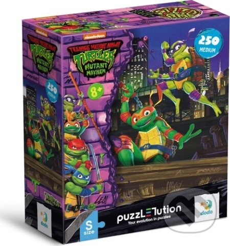 Želvy Ninja Donatelo a Michelangelo (250 dílků) - puzzle z kategorie 60 - 300 dílků
