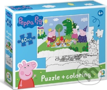 Oboustranné puzzle Prasátko Peppa Piknik - Dodo
