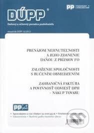 DUPP 15/2013 Prenájom nehnutelnosti a jeho zdanenie daňou z príjmov FO, Poradca podnikateľa, 2013