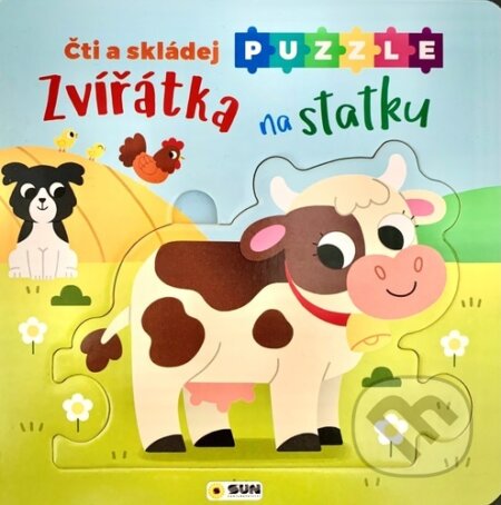 Zvířátka na statku - Čti a skládej puzzle - kniha z kategorie Naučné knihy