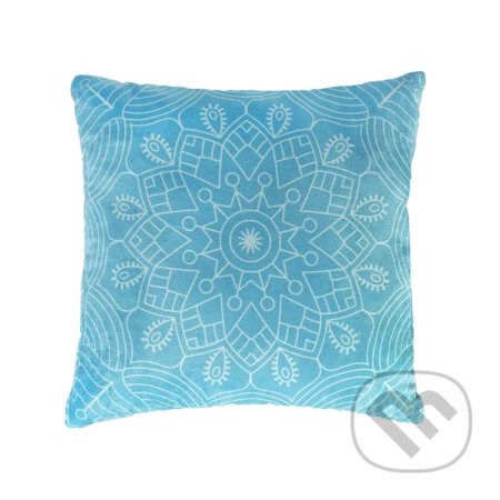 Plyšový vankúš - Mandala mintová