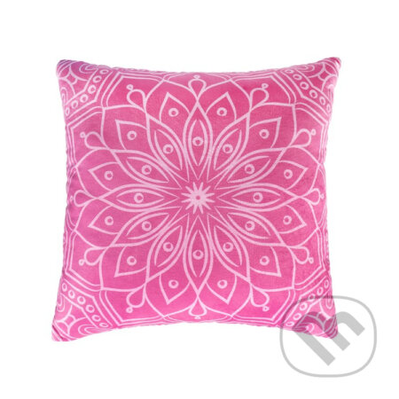 Plyšový vankúš - Mandala ružová