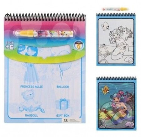 Blok s tužkou princezny (Kouzelné malování vodou)