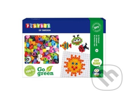 Playbox Zažehlovací korálky XL Go Green 600 ks, Playbox