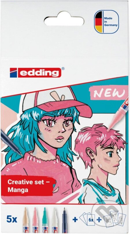 Edding Akrylový popisovač e-5300/1800  Manga 5 ks, Edding, 2024