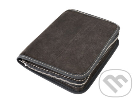 Obal se zipem XL Hnědý tmavý semiš