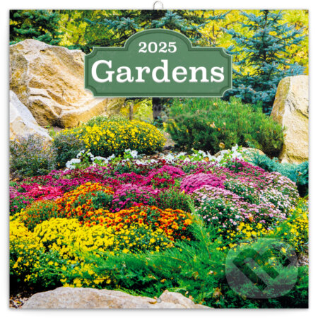 Nástenný poznámkový kalendár Gardens (Záhrady) 2025 - Notique