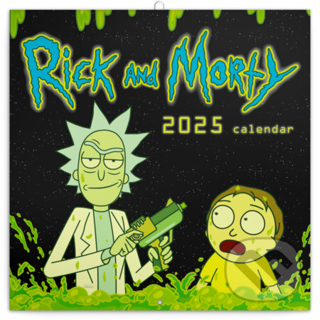 Nástenný poznámkový kalendár Rick a Morty 2025 - Notique