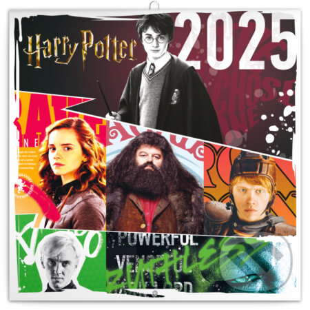 Nástenný poznámkový kalendár Harry Potter 2025 - Notique