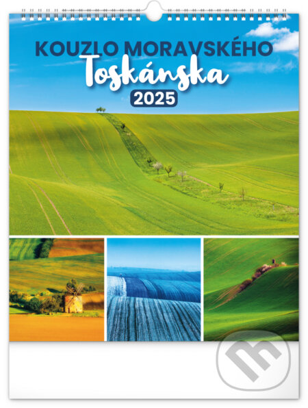 Nástenný kalendár Čaro Moravského Toskánska 2025, 30 × 34 cm - Notique