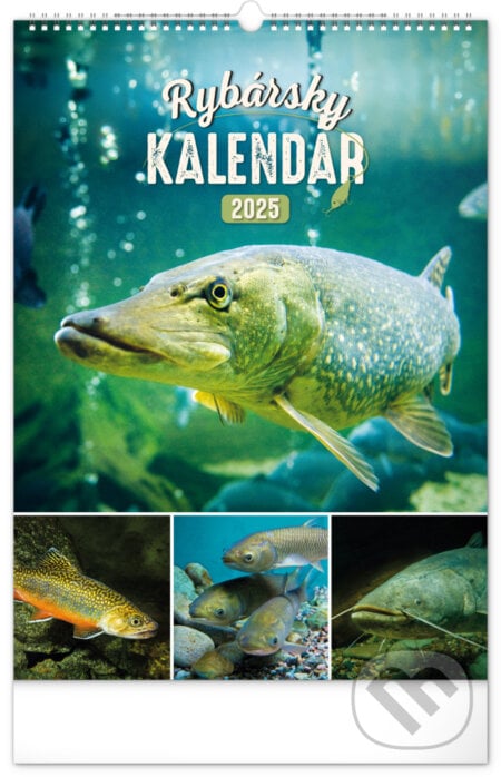 Nástenný kalendár Rybársky 2025, 33 × 46 cm - Notique