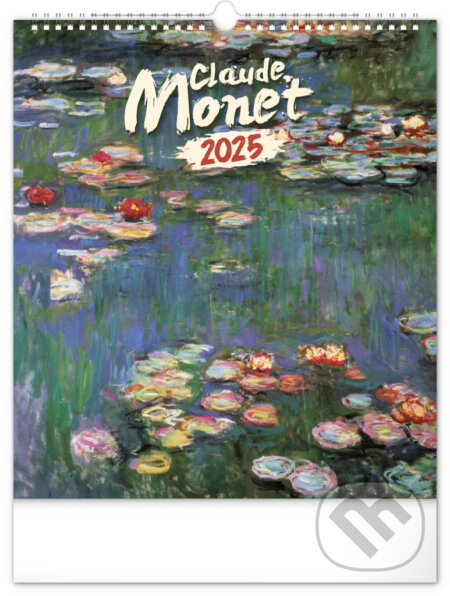 Nástenný kalendár Claude Monet 2025, 30 × 34 cm - Notique