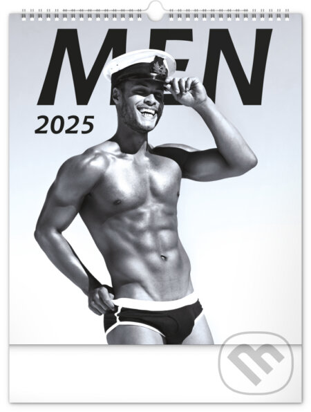 Nástenný kalendár Men 2025, 30 × 34 cm - Notique