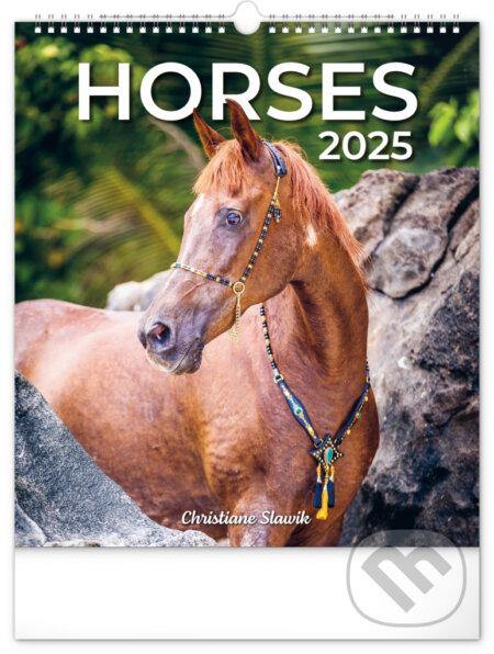Nástenný kalendár Horses (Kone) 2025, Notique, 2024