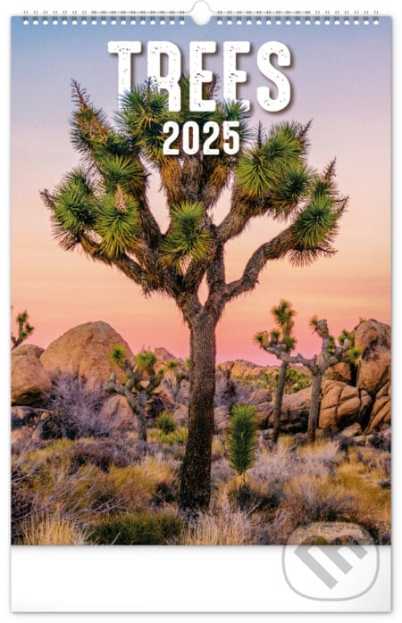Nástenný kalendár Stromy 2025, 33 × 46 cm, Notique, 2024