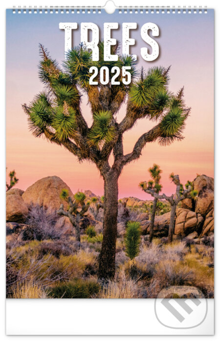Nástenný kalendár Trees (Stromy) 2025 (univerzálne kalendárium)
