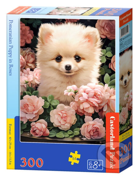 Pomeranian Puppy in Roses, Castorland, 2024