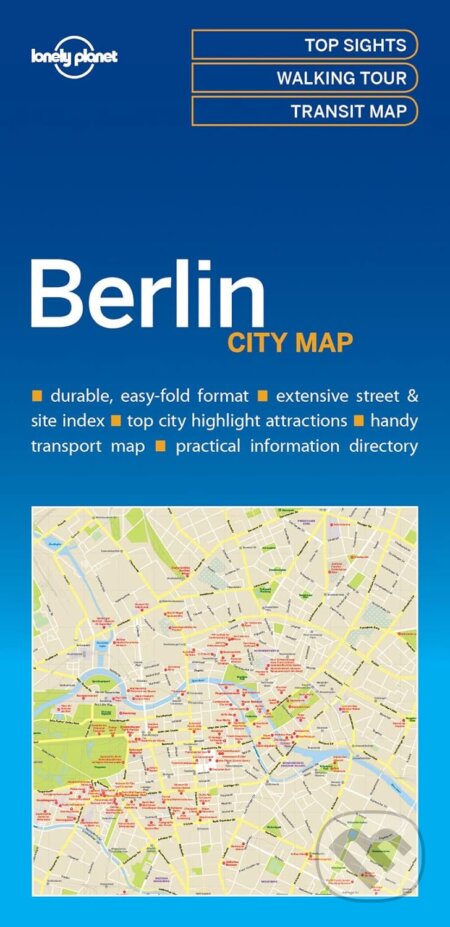 Berlin City Map, Lonely Planet, 2016