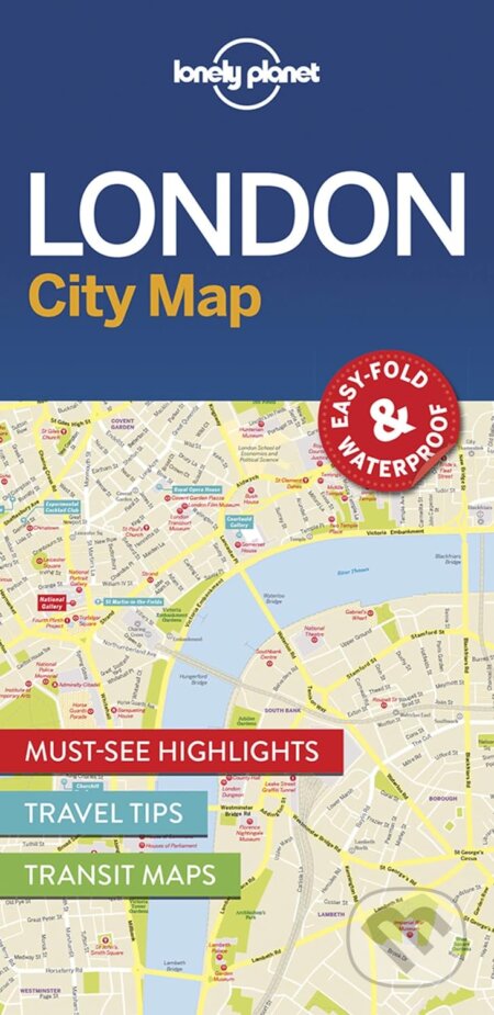 London City Map, Lonely Planet, 2016