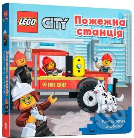 Lego Fire Station (A Push, Pull and Slide Book) - AMEET Studio - kniha z kategorie Pohádky