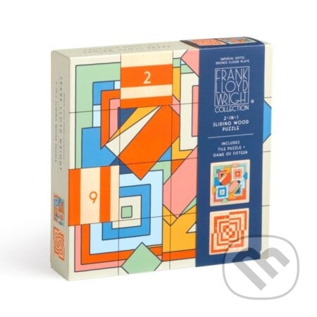 Frank Lloyd Wright Imperial Hotel 2-in-1 Sliding Wood Puzzle - hra z kategorie Karty, hlavolamy