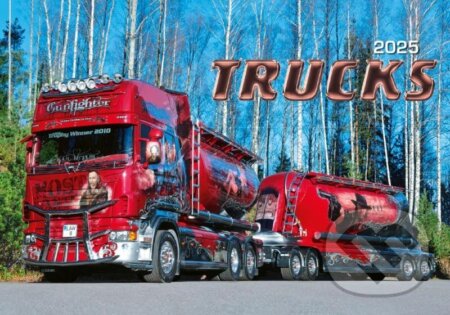 Kalendář 2025 Trucks, nástěnný, 48,5 x 34 cm, BB/art, 2024