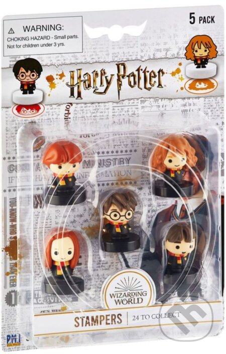 Set 5 figúrok - razítok Harry Potter: Kúzelnícky svet (Harry Potter). Harry Potter, 2022