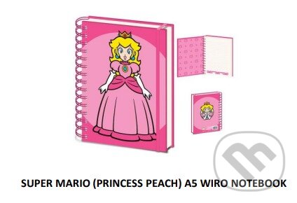 Super Mario Blok krúžkový A5 - Princezná Peach, EPEE, 2024