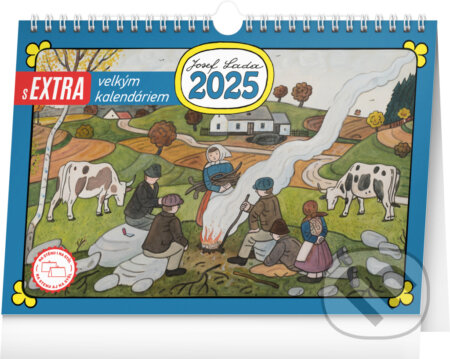 NOTIQUE Stolový kalendár Josef Lada 2025, 30 x 21 cm, Notique, 2024