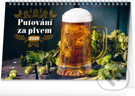 Stolní kalendář Putování za pivem 2025, Notique, 2024