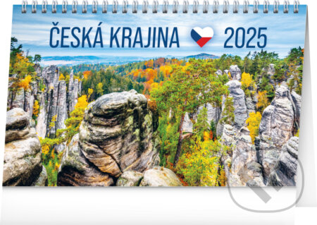 Stolní kalendář Česká krajina 2025, Notique, 2024