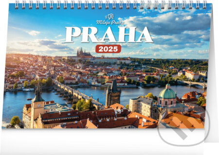Stolní kalendář Praha 2025 - Miluju Prahu - Klára Hášová (ilustrátor), Notique, 2024