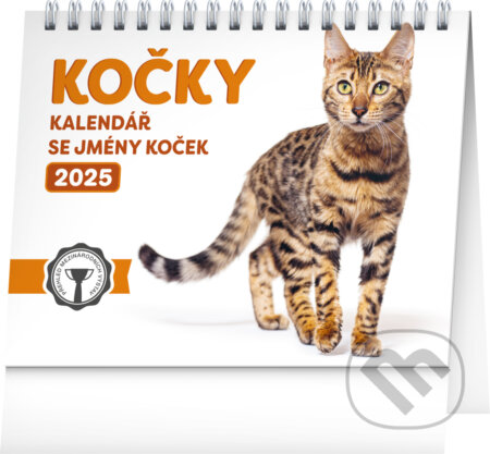 Stolní kalendář Kočky – 2025, Notique, 2024