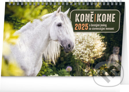Stolní kalendář / stolový kalendár Koně / Kone 2025, Notique, 2024