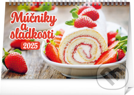 Stolový kalendár Múčniky a sladkosti 2025, Notique, 2024