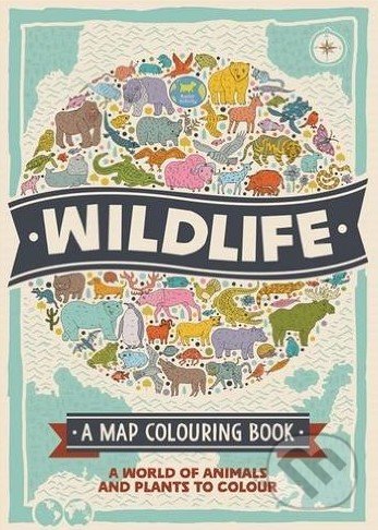 Wildlife (A Map Colouring Book) - Natalie Hughes - kniha z kategorie Omalovánky, vystřihovánky, papír