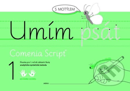Umím psát s motýlem 1. a 2. díl, analyticko - syntetická metoda