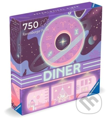 RAVENSBURGER Čtvercové puzzle Art & Soul: Astrologická jídelna 750 dílků