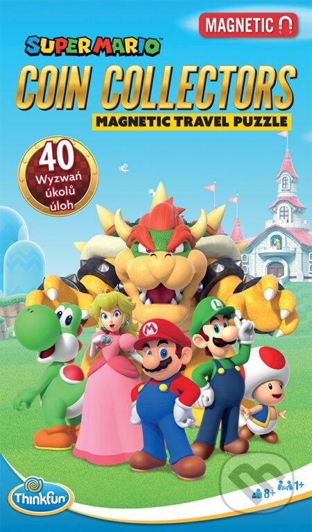 ThinkFun Super Mario Magnetická cestovní hra, Ravensburger, 2024