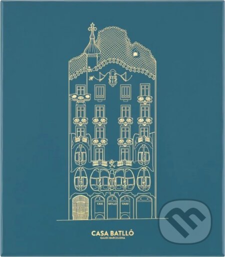 Moleskine - sada Casa Batlló v darčekovej krabici (limitovaná edícia, zápisník (stredný, linajkovaný) + pero Moleskine X Kaweco)